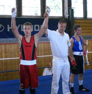 Sieger nach Punkten: Elmin Pepic vom Boxring TSV Stein!